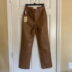 NWT Wilfred ‘The Melina’ Leather Pants in Camel